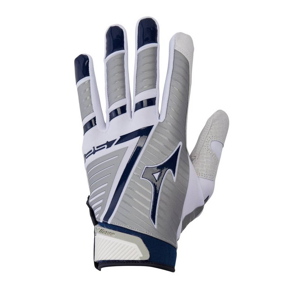 Mizuno Women's F-257 Softball Batting Gloves White/Navy (330391-RZM)